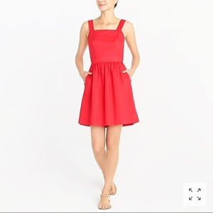 J.Crew Red Linen Dress-NWT